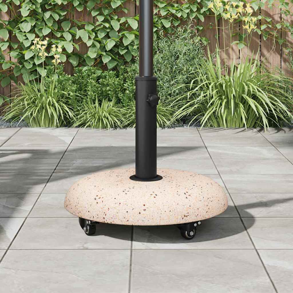 vidaXL Βάση ομπρέλας Κίτρινο και Μαύρο 45 x 45 x 40 cm