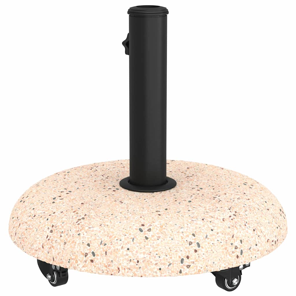 vidaXL Βάση ομπρέλας Κίτρινο και Μαύρο 45 x 45 x 40 cm