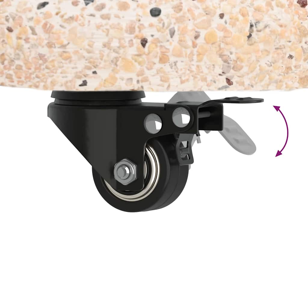 vidaXL Βάση ομπρέλας Κίτρινο και Μαύρο 45 x 45 x 40 cm