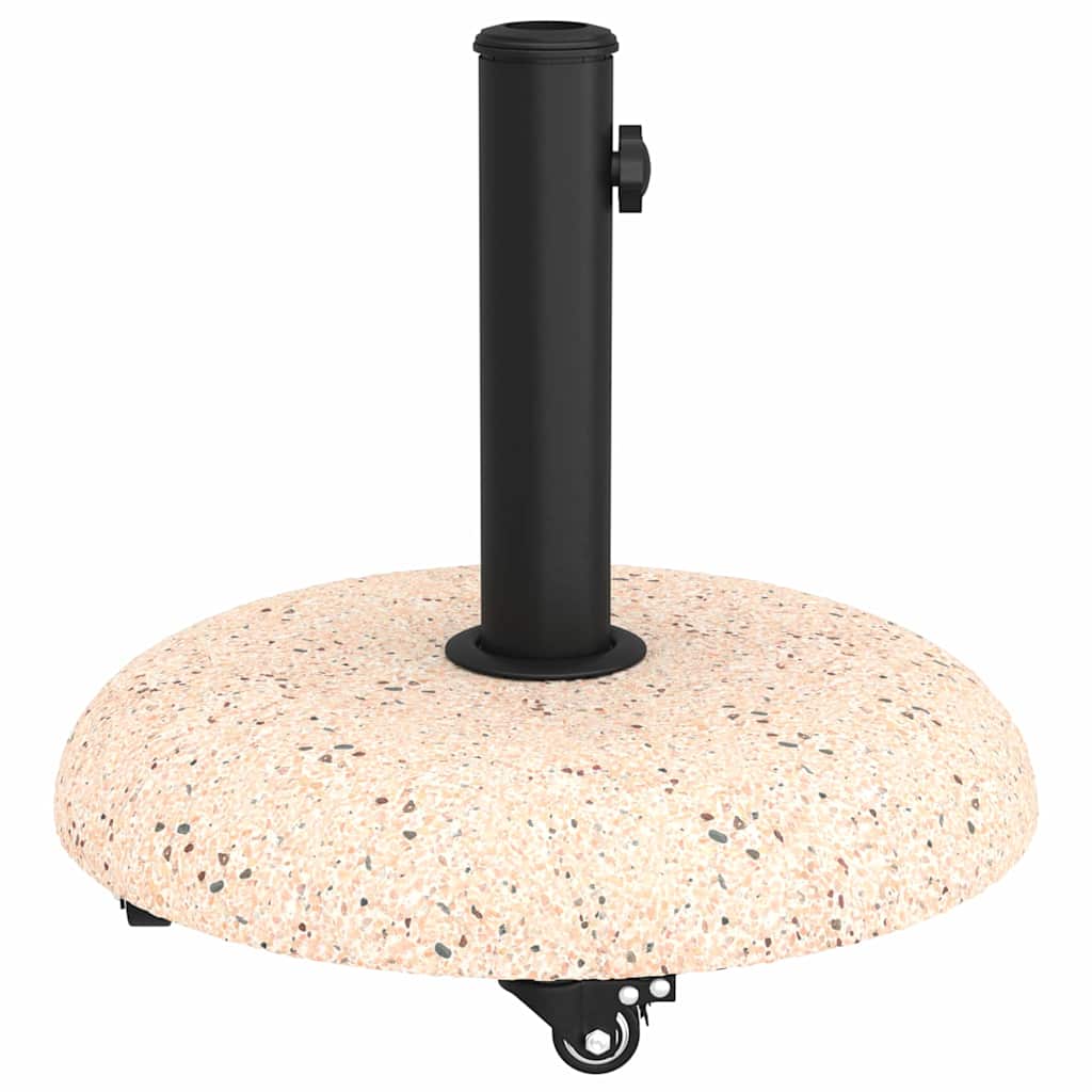 vidaXL Βάση ομπρέλας Κίτρινο και Μαύρο 45 x 45 x 40 cm