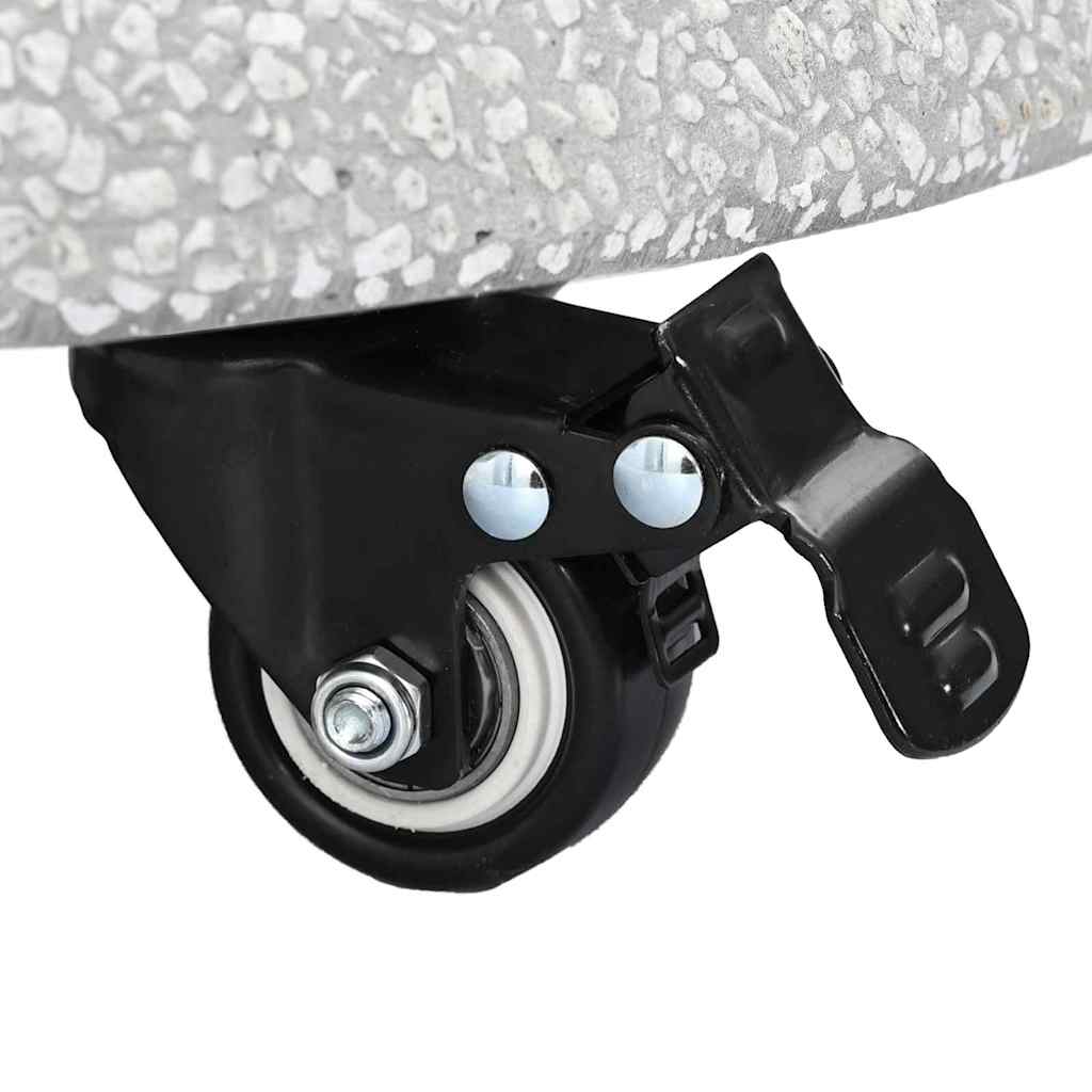 vidaXL Βάση ομπρέλας Απαλός Γκρι και Μαύρος 45 x 45 x 40 cm