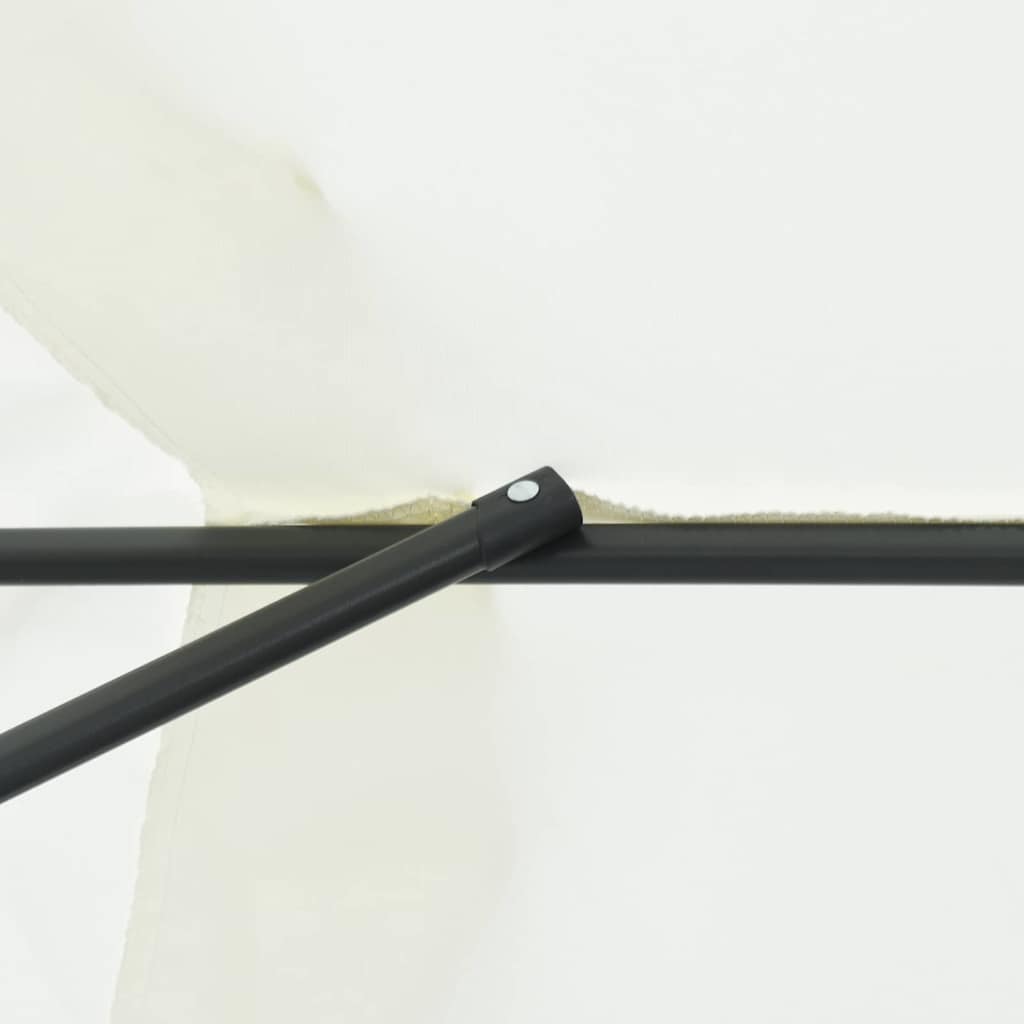 vidaXL Ομπρέλα Κήπου 395x245 εκ Μπεζ Λευκό