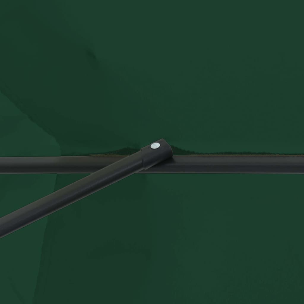 vidaXL Ομπρέλα Κήπου Ø395x245 εκ Πράσινο