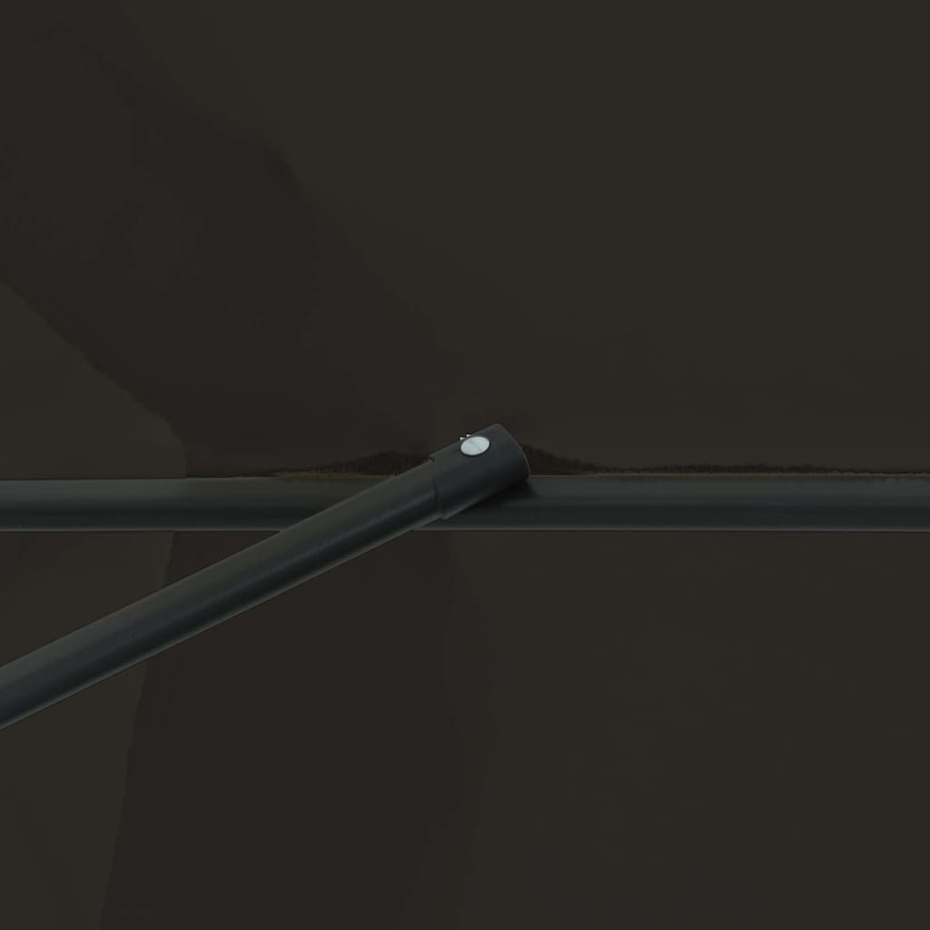 vidaXL Ομπρέλα Κηπουρού ø395x245 εκ. Μαύρη