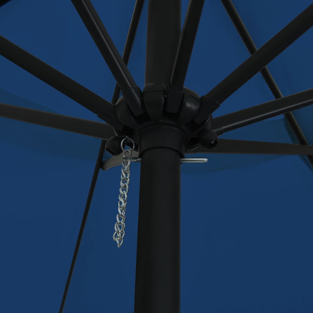 vidaXL Ομπρέλα κήπου ø395x245 εκ Μπλε Αζούρ