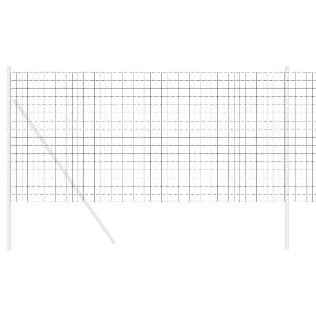 vidaXL Ευρωπαϊκός Φράχτης Γκρι 1.4x10 μ Σίδερο