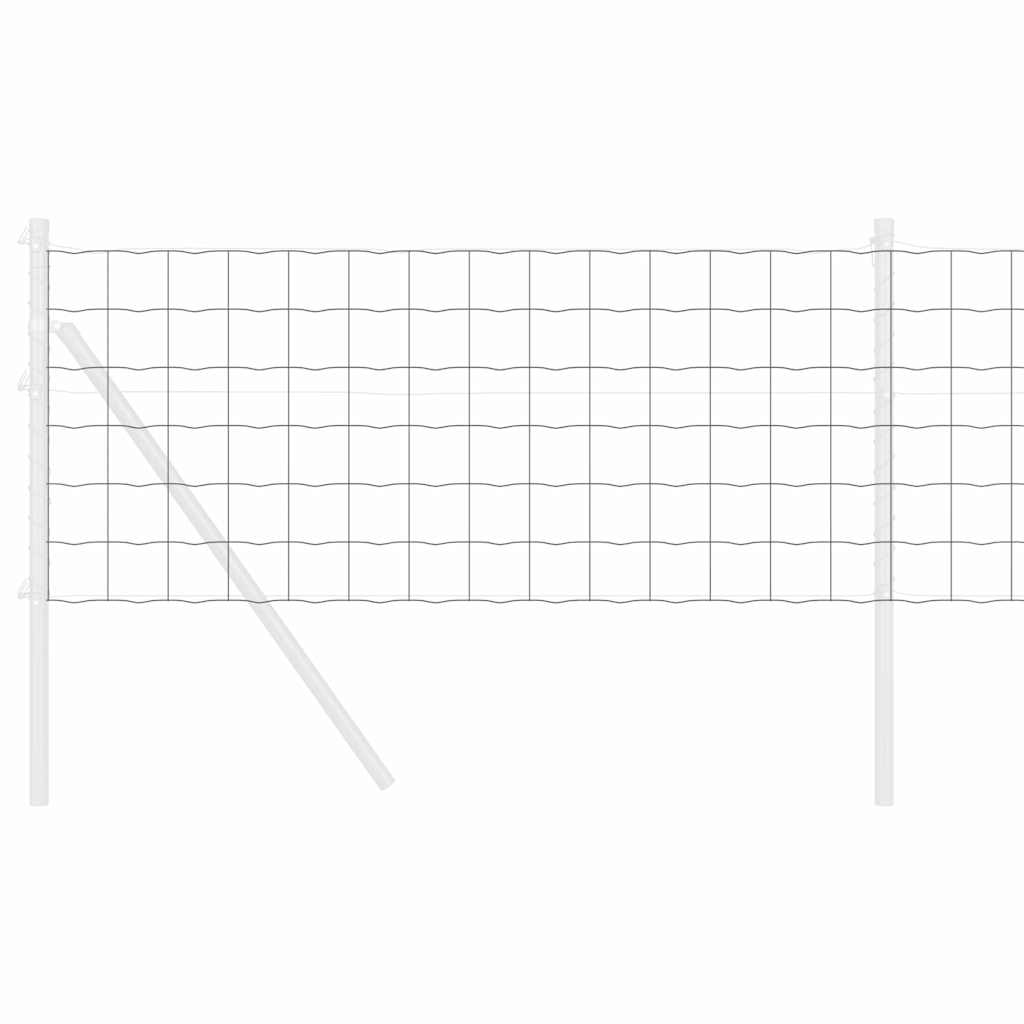 vidaXL Γκρι Φράχτης Σιδηρού 0.4x10 μ