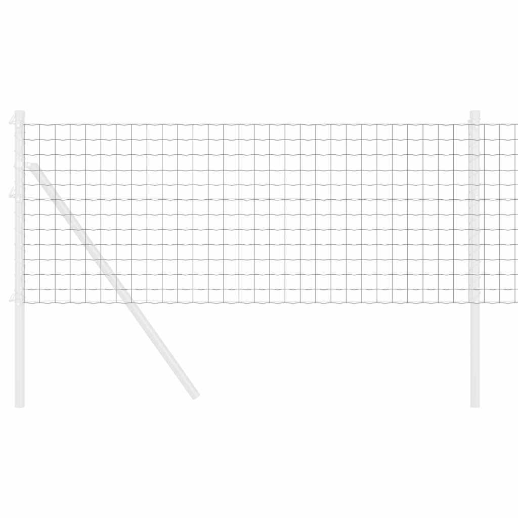 vidaXL Ευρωπαϊκός Φράχτης Γκρι 0.6x25 μ Σιδερένιος