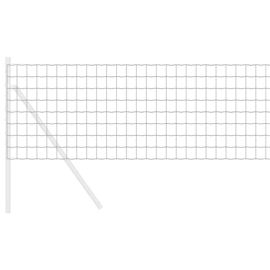 vidaXL Ευρωπαϊκός Φράκτης Γκρι 0.6x10 μ Σίδηρος