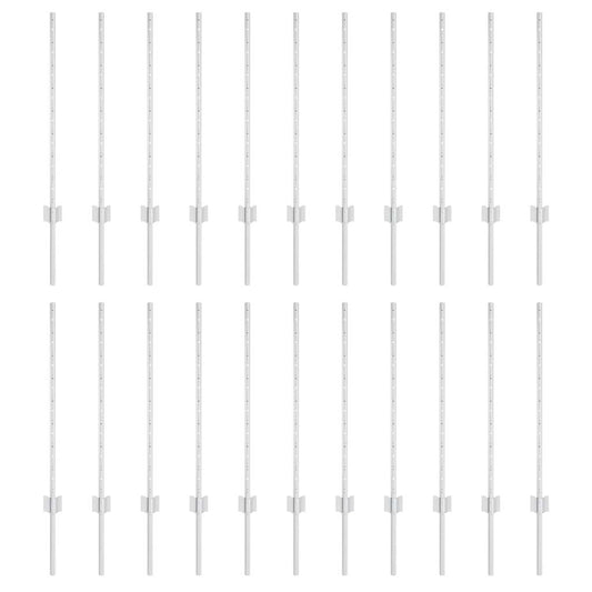 vidaXL Πό posts φράχτη 22 pcs Ασημί 120 cm Ατσάλι