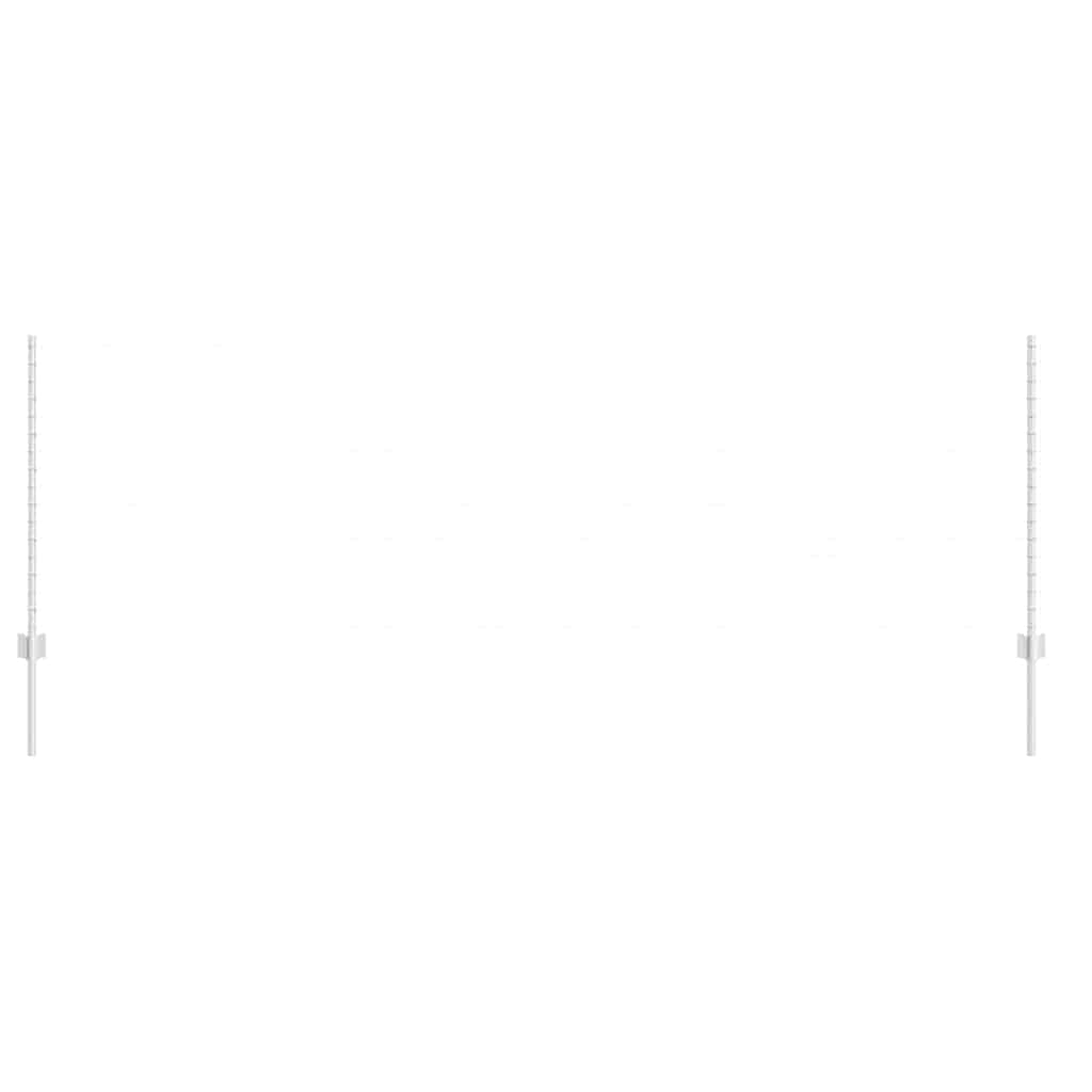 vidaXL Πό posts φράχτη 88 pcs Ασημί 140 εκ Ατσάλι