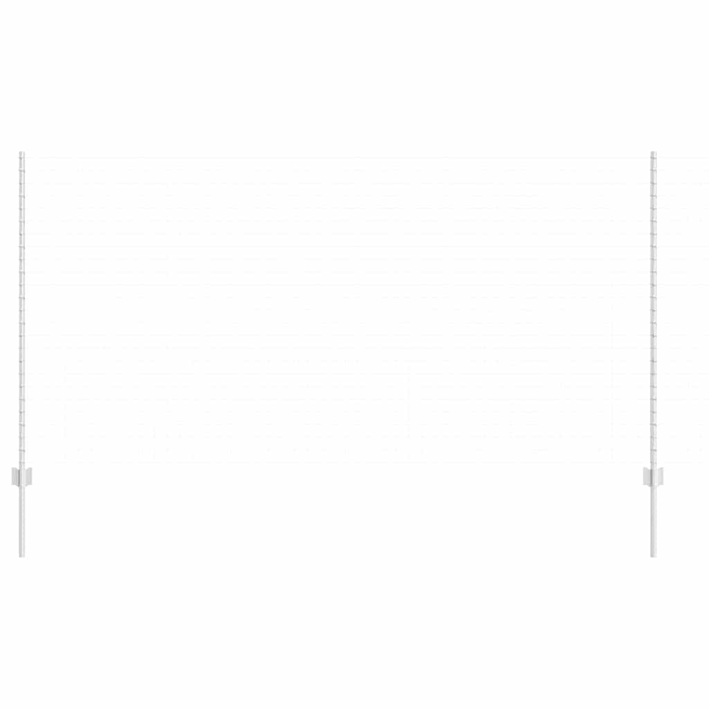 vidaXL Πό posts φράχτη 88 pcs Ασημί 180 cm Ατσάλι