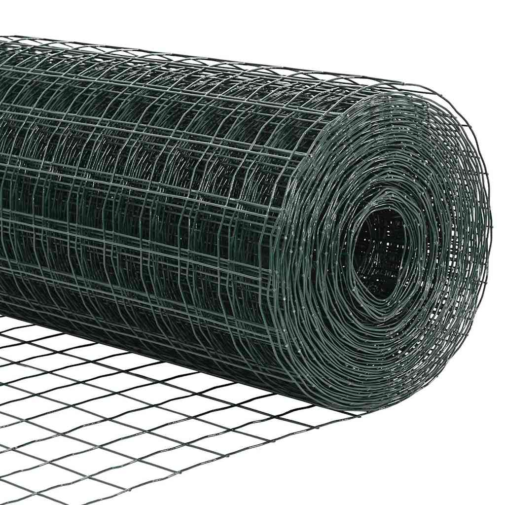 vidaXL Περίφραξη Euro με Στήλη 10 x 0,8 μ PVC-Επικαλυμμένο Ατσάλι