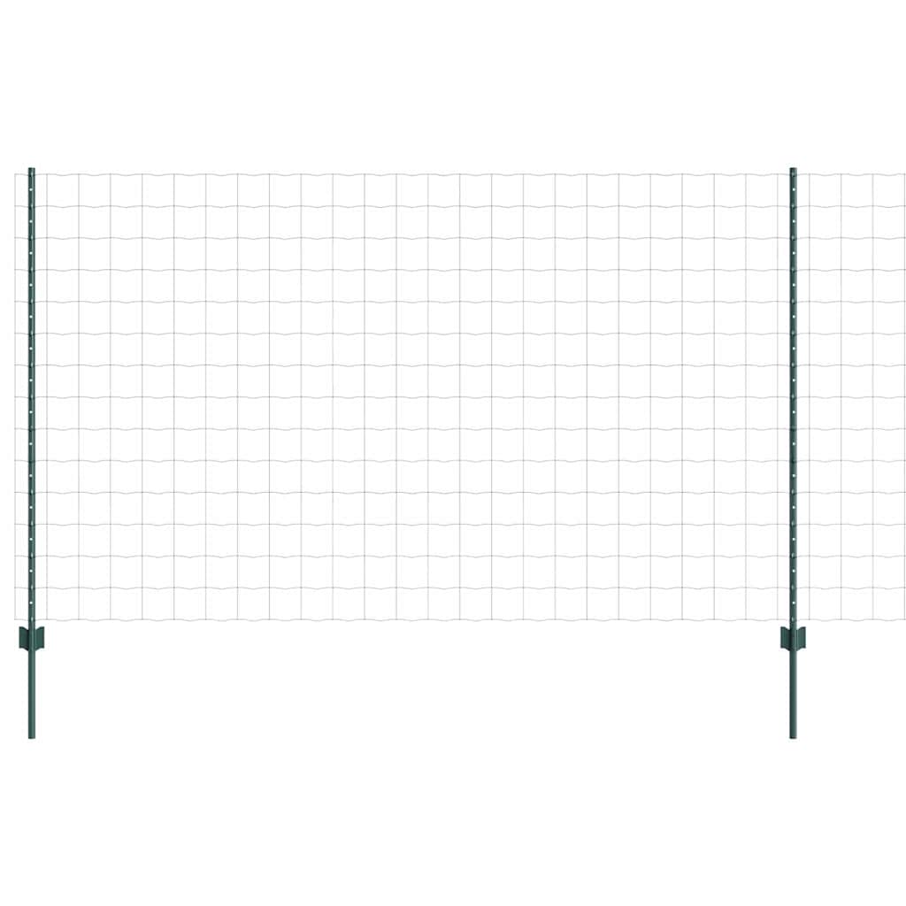 vidaXL Ευρωπαϊκό Φράχτη με 5 Πόδια σε Πράσινο 1,4x10 μ Χάλυβας