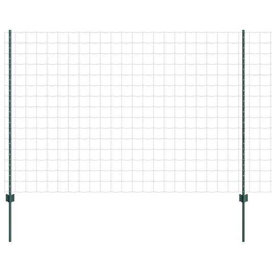 vidaXL Ευρωπαϊκός Φράκτης με 5 Στύλους Πράσινος 1,6x10 μ Ατσάλι