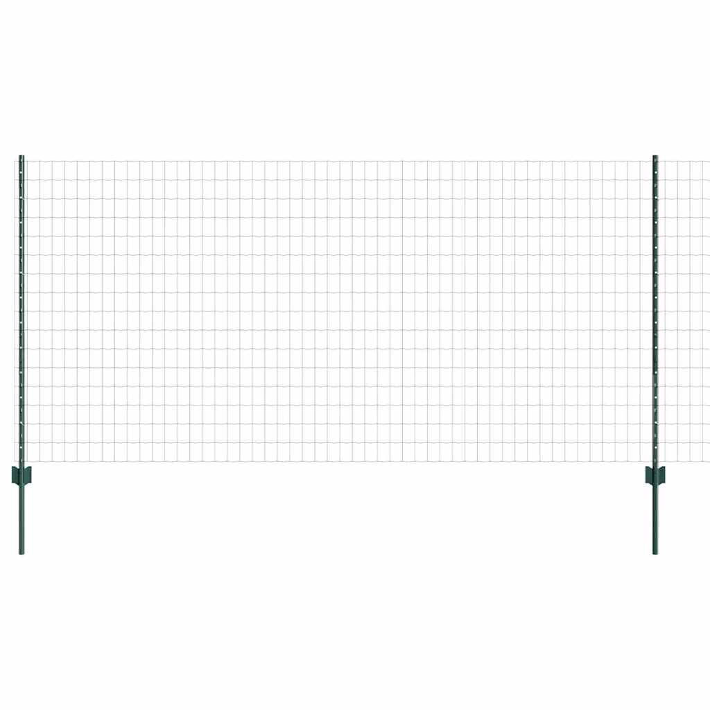 vidaXL Ευρωπαϊκό Φράχτη με 11 Στηρίγματα Πράσινο 1,2x25 μ Χάλυβας