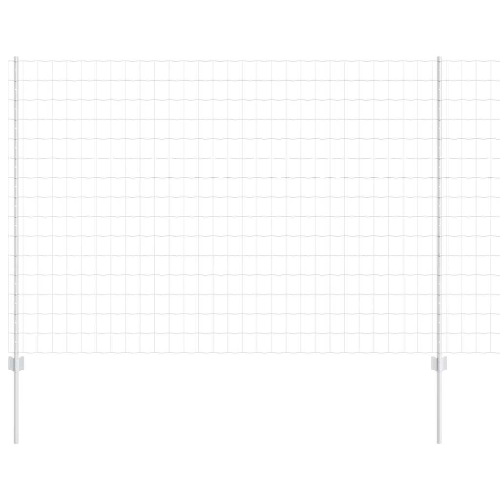vidaXL Ευρωπαϊκός φράκτης με 10 υποστηρίγματα αλουμινίου 1,5x10 μ από ατσάλι