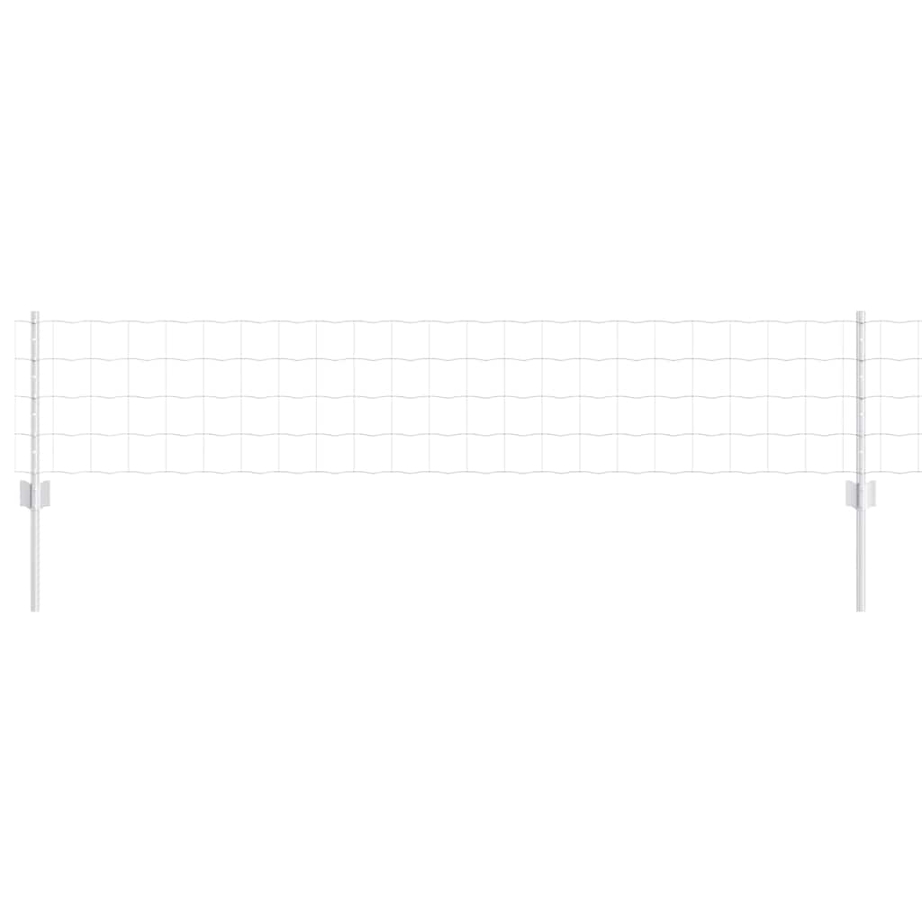 vidaXL Ευρωπαϊκός Φράκτης με 5 Πόδια Αλουμινίου 0,4x10 μ Ξύλινος