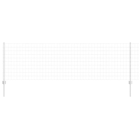 vidaXL Ευρωπαϊκό Φράχτη με 5 Εν Posts Ασημί 0,8x10 μ Ατσάλι