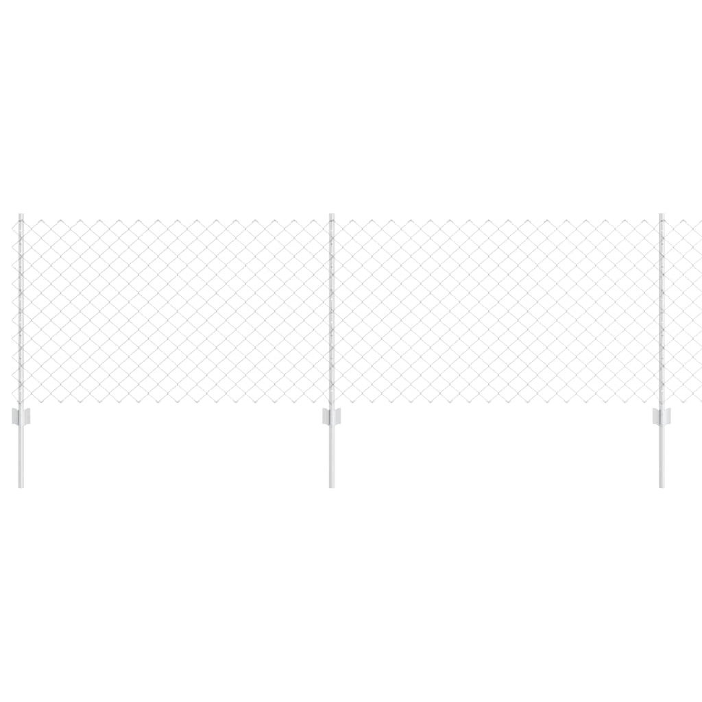 vidaXL Σετ Φράχτη Κήπου Σετ 2 Γαλβανισμένος χάλυβας Μεγάλος Ανθεκτικός