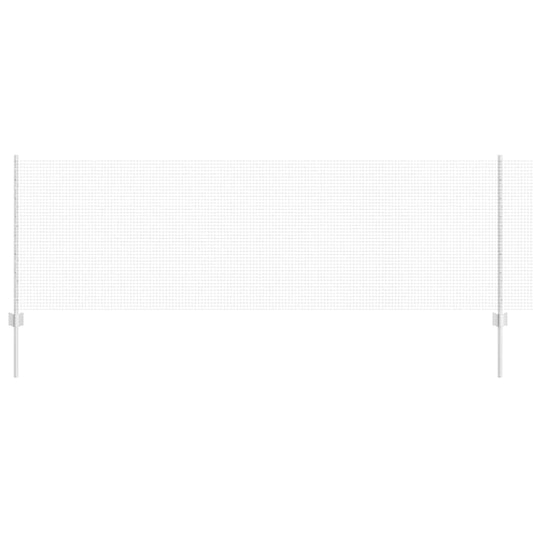 vidaXL Γαλβανισμένη Σχοινί Κήπου με 5 Υ Πόστες Ασημένιο 0.8x10 μ Χάλυβας