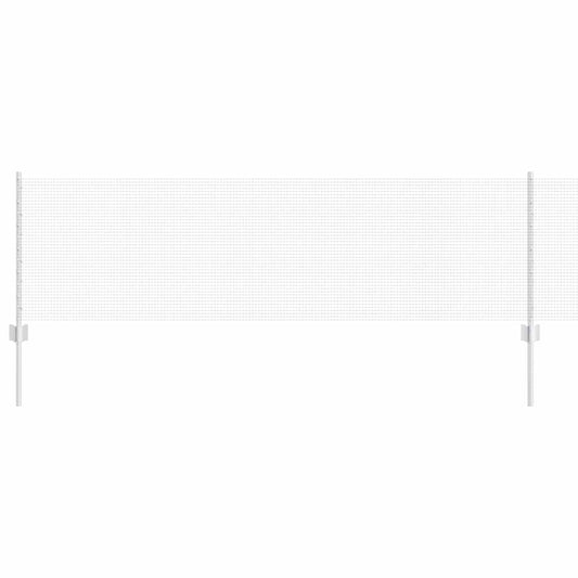 vidaXL Φράκτης με 11 Υ πόδια Ασημένιο 0.6x25 μ Ατσάλι