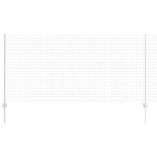 vidaXL Γαλβανισμένος Φράκτης με 22 U Στυλίδια Ασημί 1.2x25 μ. Ατσάλι