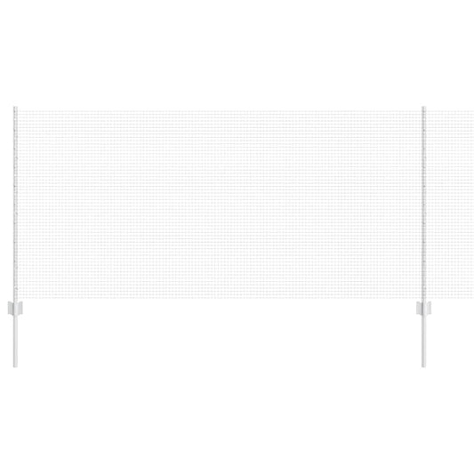 vidaXL Φράχτης Σιδερένιας Πλέξης με 44 U Πόδια Ασημί 1x50 μ Ατσάλι