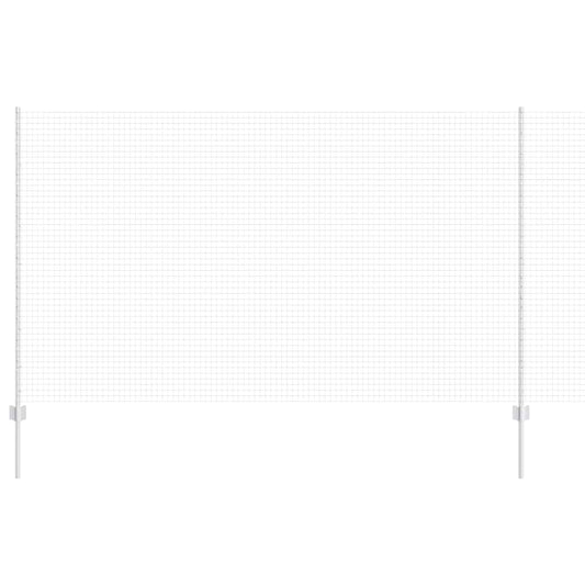 vidaXL Συρμάτινος Φράκτης με 44 U Posts Ασημί 1.4x50 m Χάλυβας