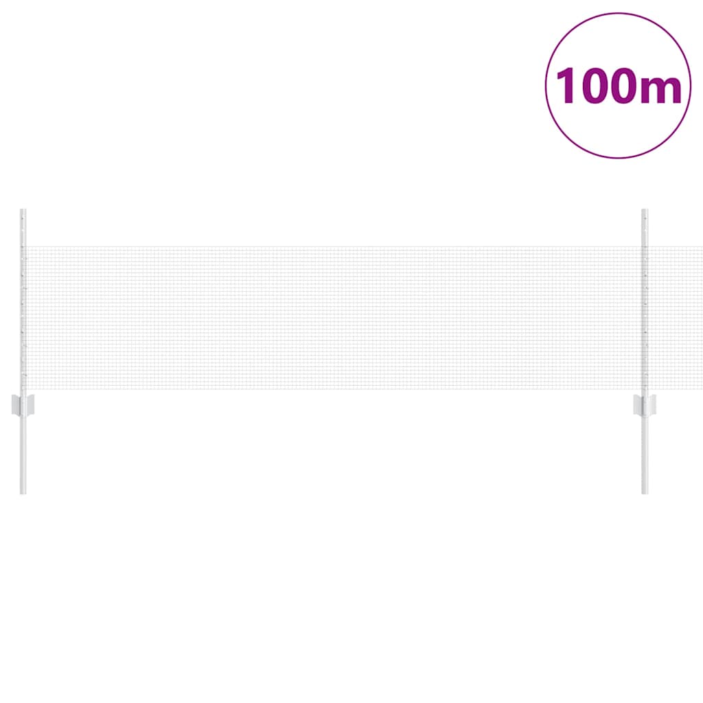 vidaXL Γαλβανισμένος Φράχτης Με 44 Πόδια Αλουμινίου 0.5x100 μ