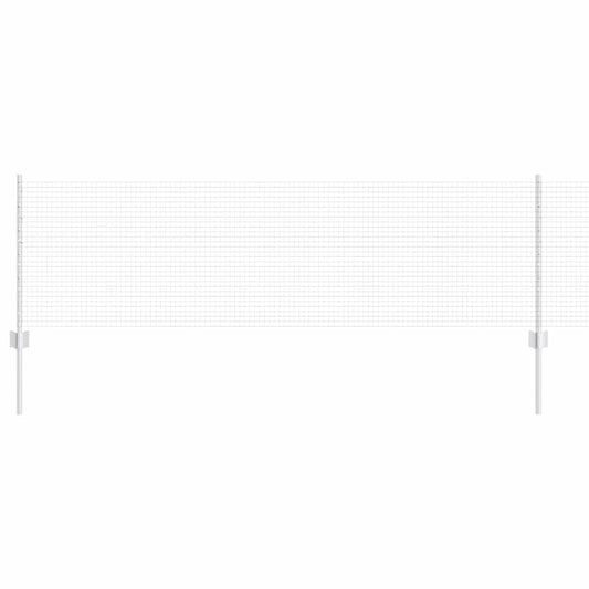 vidaXL Φράχτης Συγκολλημένου Σύρματος με 44 U Στυλώματα Ασημί 0.6x100 μ Χάλυβας