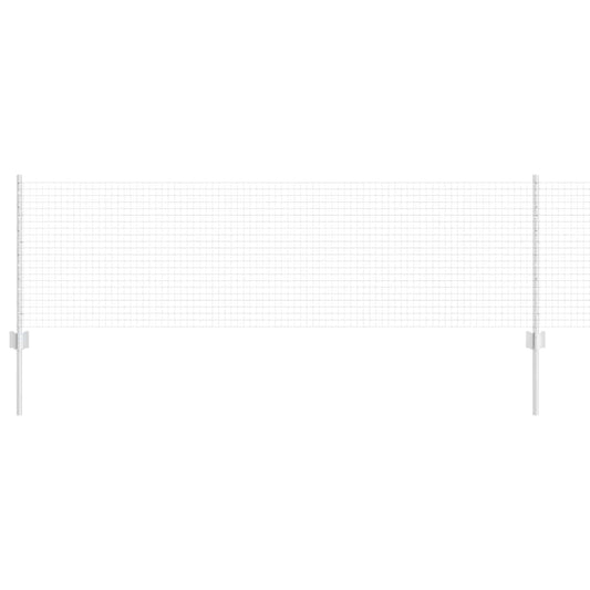 vidaXL Welded Wire Fence με 44 U Posts Ασημί 0.6x100 μ Ατσάλι