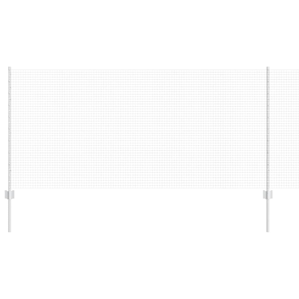 vidaXL Γαλβανισμένο Συρματόπλεγμα με 88 U Posts Ασημί 1x100 μ Ατσάλι