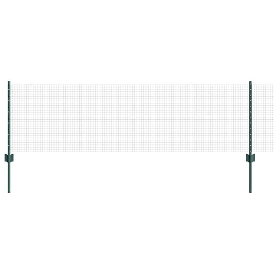 vidaXL Συρματόπλεγμα με Στυλίς 100 x 0,6 μ PVC-Επικαλυμμένο Ατσάλι