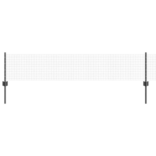 vidaXL Συρματόπλεγμα με Στυλίς 10 x 0,4 m PVC-Επικαλυμμένο Ατσάλι Γκρι