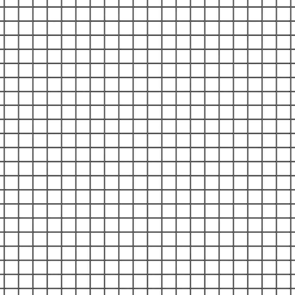 vidaXL Συρματόπλεγμα με Στυλίς 10 x 1,4 μ PVC-Επικαλυμμένο Ατσάλι Γκρι