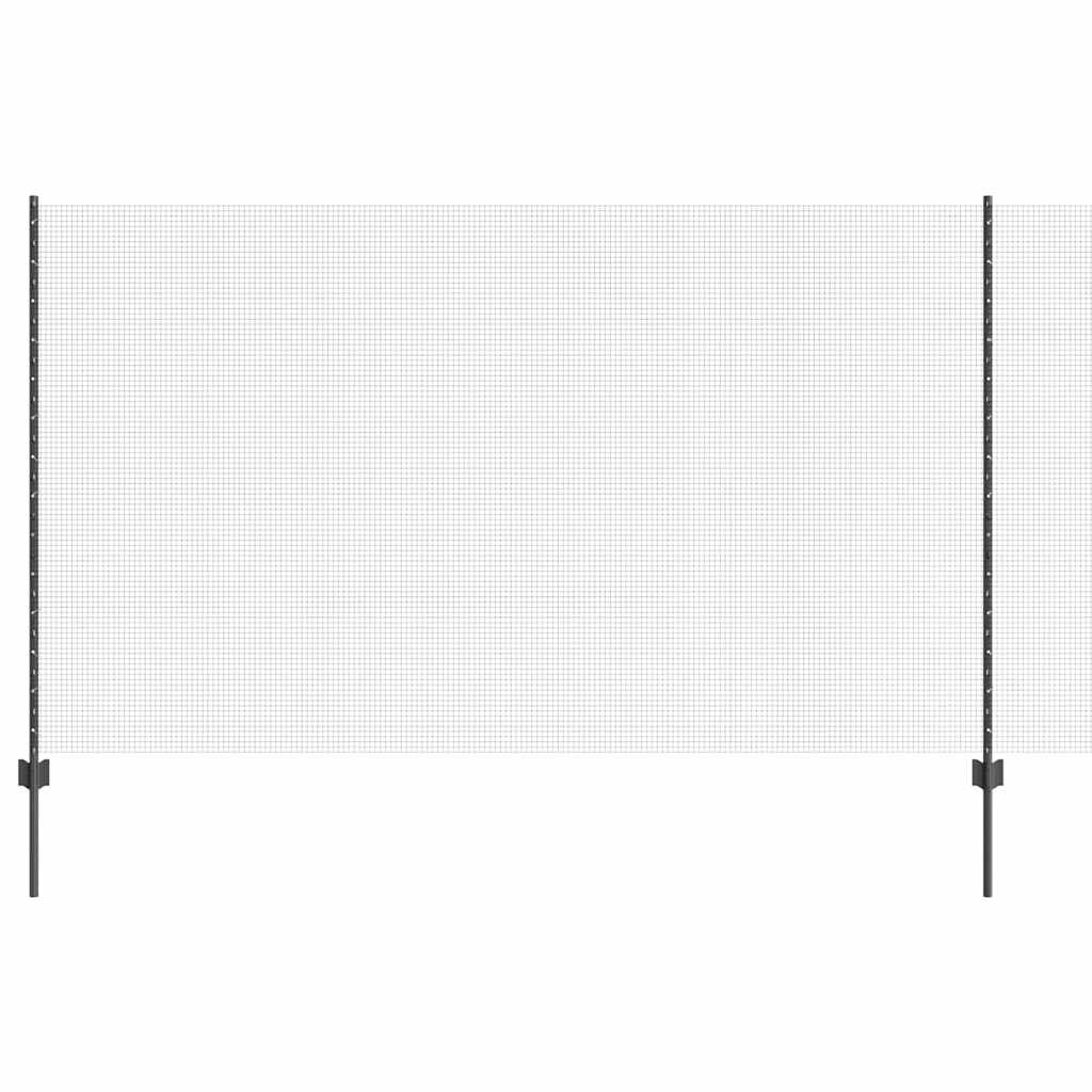 vidaXL Συρματόπλεγμα με Στυλίς 10 x 1,4 μ PVC-Επικαλυμμένο Ατσάλι Γκρι