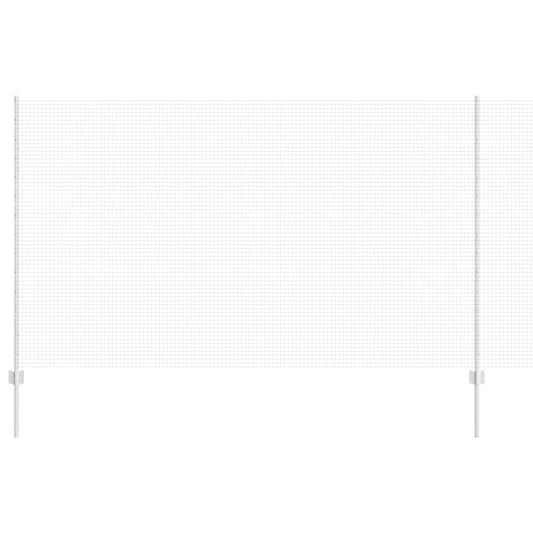 vidaXL Ηλεκτροκολλητός Συρμάτινος Φράκτης με 22 Υποστηρίγματα Γκρί 1.4x25 μ. Χάλυβα