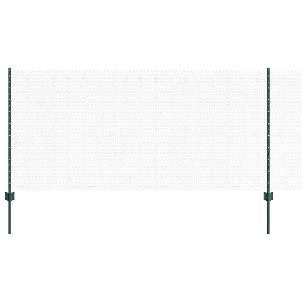 vidaXL Εξαγωνική Φράχτη με Στύλο 100 x 1 μ PVC-Επικαλυμμένο Ατσάλι