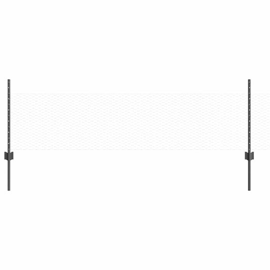 vidaXL Σετ Φράκτη 2 τεμάχια Γκρι Μέταλλο Μεγάλο Ανθεκτικό