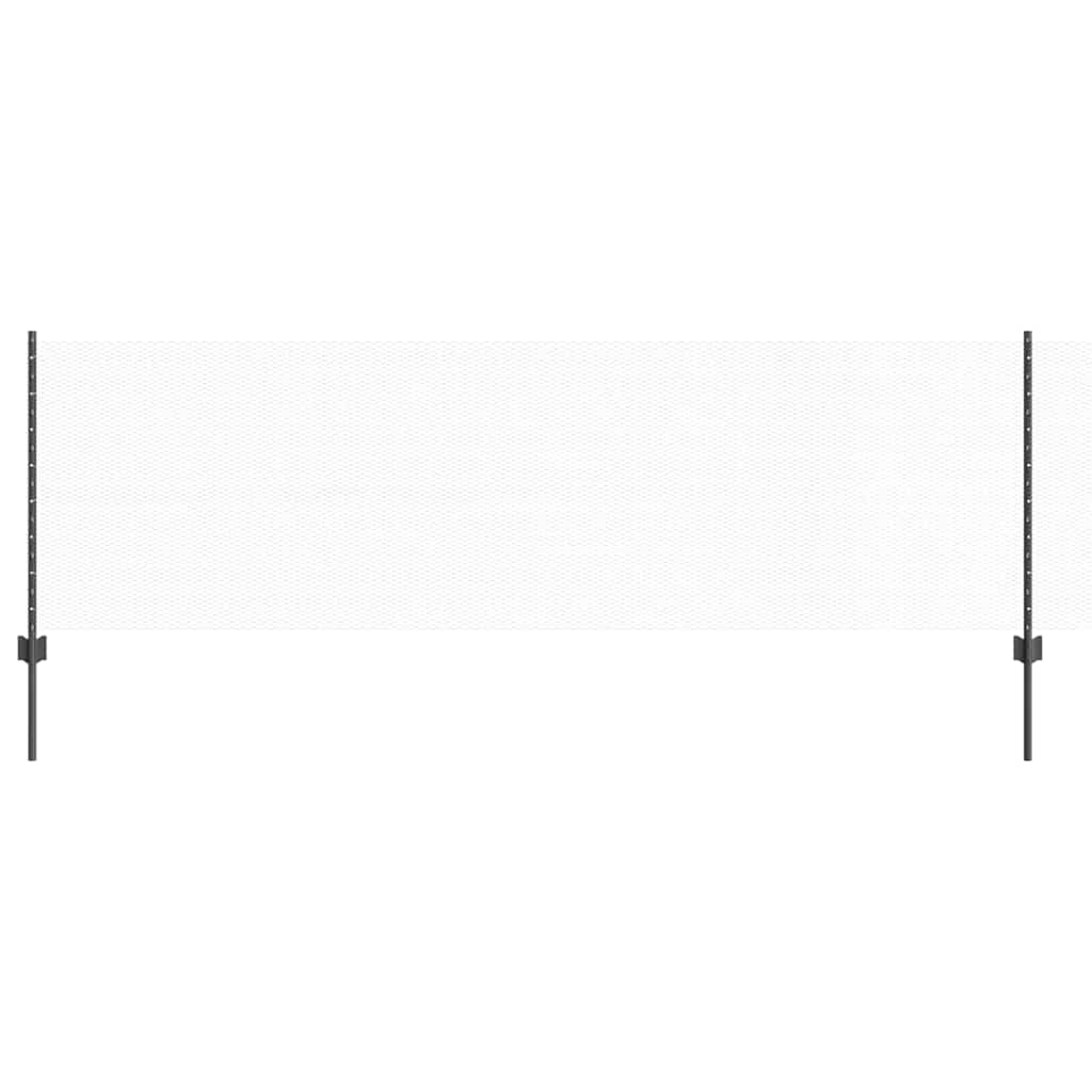 vidaXL Εξαγωνική Φράχτη με Στύλο 100 x 0,8 μ PVC-Επικαλυμμένο Ατσάλι