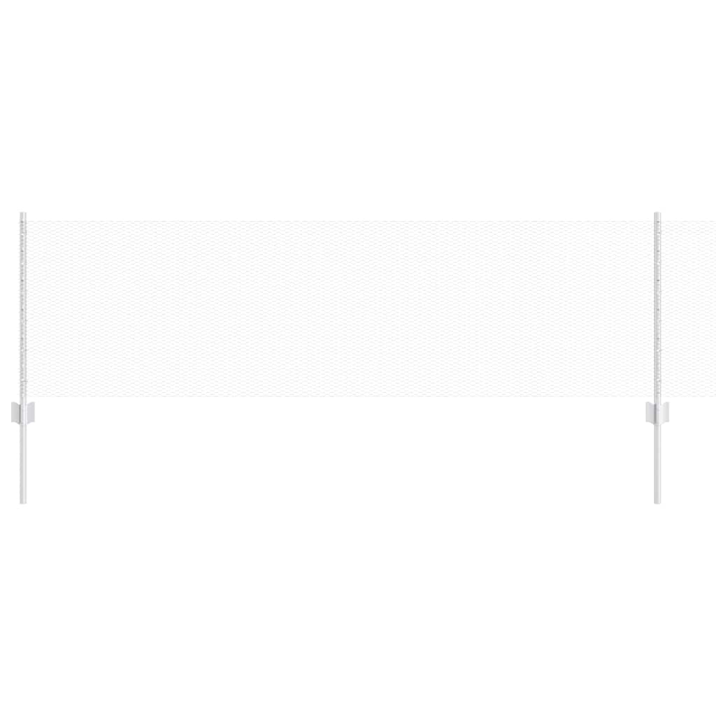vidaXL Φράχτης με Στήλες. Ασημί 0.6 x 10 μ Ατσάλι