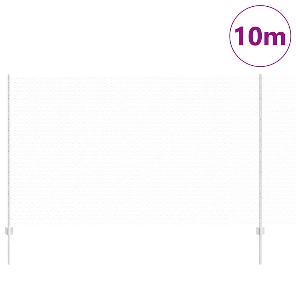 vidaXL Στήλες Περίφραξης 10 τμχ U-Channel 140 εκ Γαλβανισμένο Ατσάλι