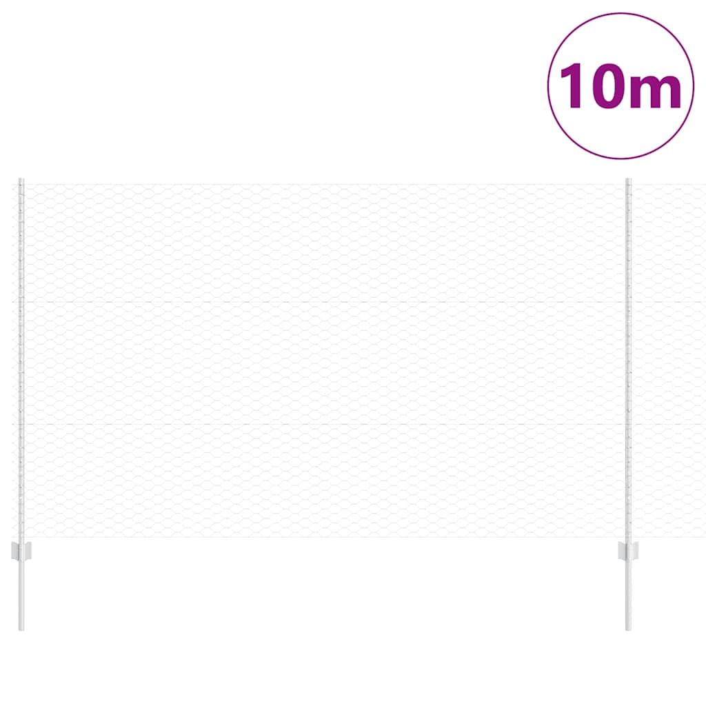 Πόδια φράχτη vidaXL 10 τεμ U-Channel 140 cm Γαλβανισμένος Χάλυβας