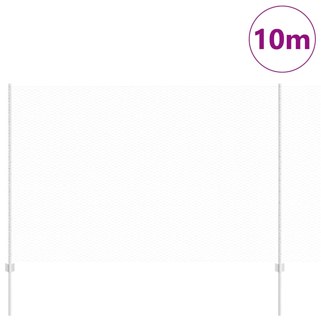 vidaXL Πόδια Φράχτη 10 τεμ Κανάλι U 150 εκ Γαλβανισμένο Ατσάλι