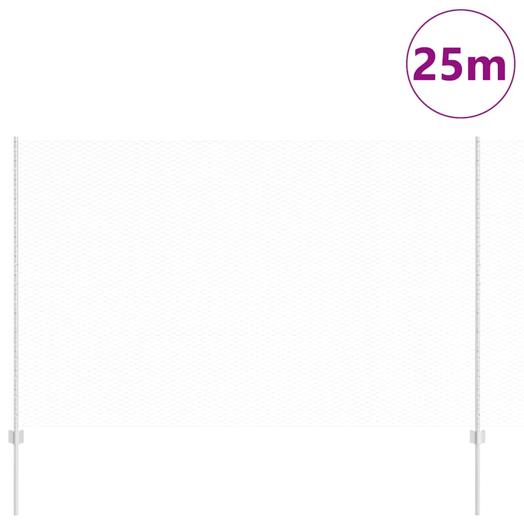 vidaXL Πόρτες Φράχτη 22 τμχ U-Channel 160 cm Γαλβανισμένο Ατσάλι