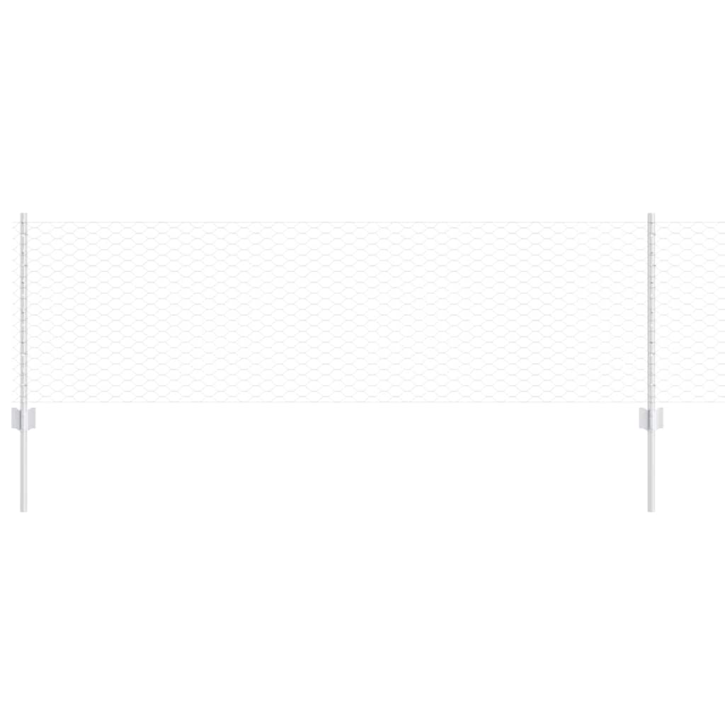 vidaXL Πόρτες Φράκτη 11 τεμ U-Channel 60 εκ Γαλβανισμένο Ατσάλι