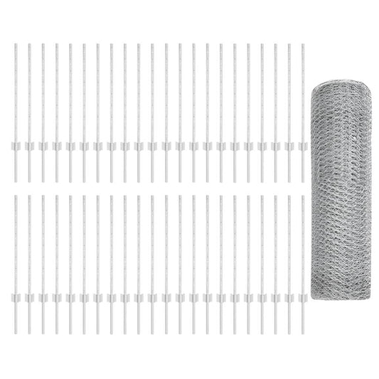 vidaXL Στήλες Φράχτη 11 τμχ U-Channel 80 εκ Γαλβανισμένο Χάλυβα