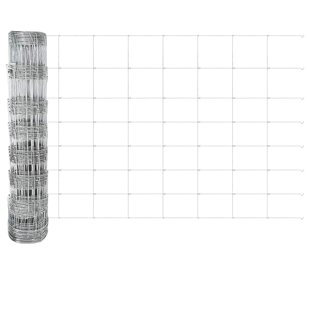 vidaXL Στήλες Πλέγματος 11 τεμ U-Channel 80 εκ Γαλβανισμένο Ατσάλι