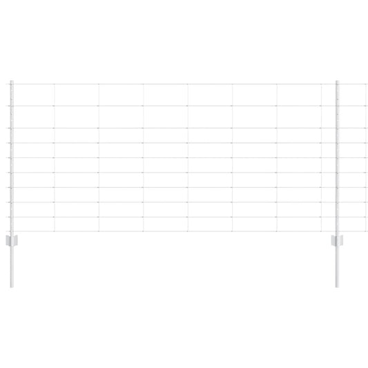 vidaXL Στήλες Φράχτη 22 τεμ U-Channel 100 εκ Γαλβανισμένο Χάλυβα